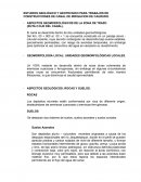 Estudio geotécnico y geológico