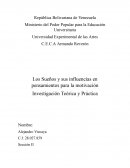 Los sueños y sus influencias en pensamientos para la motivación