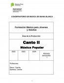 Canto II Música Popular