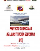 Proyecto curricular institucional
