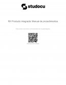 RRHH manual de prodedimientos
