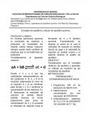 Concepto de equilibrio y cálculo de equilibrio químico