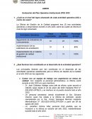 Evaluación del Plan Operativo Institucional (POI)