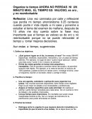 Tiempo es oro. Organiza tu tiempo