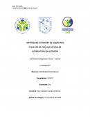 Laboratorio integración clínico - nutricio “Investigación”