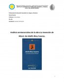 Análisis semionarrativo de la obra La invención de Morel, de Adolfo Bioy Casares