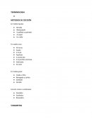 Terminología. Métodos de cocina