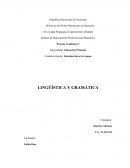 Unidad curricular: Introducción a la Lengua. Lingüística y gramática