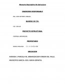 Memoria Descriptiva De Estructura casa conejero