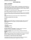 Apuntes Psicologia. Relaciones de la psicología con otras ciencias