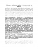 El sistema de salud en la cuarta transformación de México