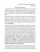 El principio de la administración de planeación