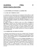 Guerra fría y desconolización