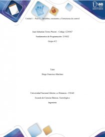 Fundamentos de programación. Página 1