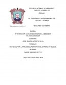 Reflexión de la telesecundaria en el contexto social