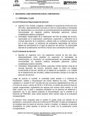 Condiciones para el contratista PROLIMA