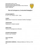 Modelo de lanificación de Continuidad Pedagógica