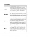 Educación en México En función a....