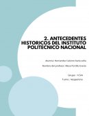 Antecedentes historicos IPN