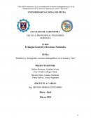 Población y demografía, cocientes demográficos en el mundo y Perú