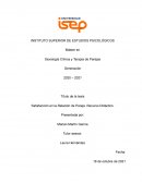 Sexología clínica y terapia de pareja. Satisfacción en la relación de pareja. Recurso didáctico