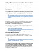 Cuidados de enfermería para cuidados en la aplicación de medicamentos colinérgicos y anticolinérgicos