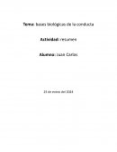 Bases biológicas de la conducta