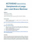 Actividad asincrónica música. Sampleando el juego