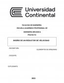 Diseño de un reductor de velocidad