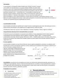 Aminoácidos. Comportamiento ácido-base de los aminoácidos libres en solución. Página 1