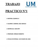 Trabajo Práctico N°1 química