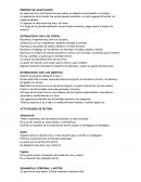 Modelo de informe de lactarios. Período de adaptación