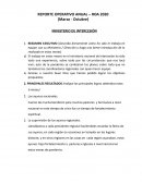 Reporte operativo anual – ROA Ministerio de Intercesión