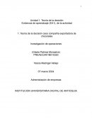 Teoría de la decisión caso compañía exportadora de chocolates
