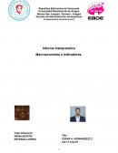 Informe Interpretativo. Macroeconomía e Indicadores