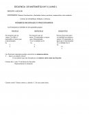 Secuencia de matemática 6º grado