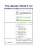 Propuesta experiencia cliente