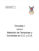 Medición de Tensiones y Corrientes en C.C. y C.A