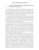 Concepto y fundamento de la obligación legal de alimentos entre parientes