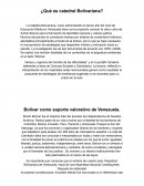 La Cátedra Bolivariana, curso administrado en tercer año del nivel de Educación Media en Venezuela