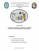 Aritmética del procesador: operación con números en punto flotante: suma, resta, multiplicación