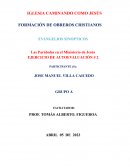 Las Parábolas en el Ministerio de Jesús