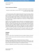 Proyecto Institucional de Biblioteca. Hay quienes no pueden imaginar un mundo sin pájaros