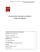 Introductoria a Educación. La educación como promotor de la justicia social