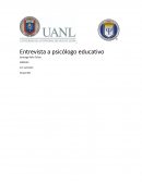 Entrevista a psicólogo educativo