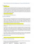 Análisis de la Estructura Organizativa y Proceso de Reclutamiento