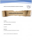 Ensayo de legislación educativa