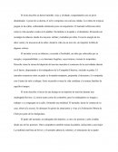El texto describe un barrio humilde, viejo y olvidado, comparándolo con un perro abandonado