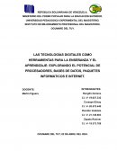 Las Tecnologías Digitales como Herramientas para la Enseñanza y el Aprendizaje