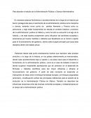 Evolución de administración pública